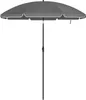 RESCH Sonnenschirm für Strand Grau, Ø 200 cm, Gartenschirm, Produktbild-Vorschau 1