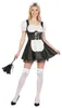 Heisses Zimmermädchen Kostüm für Damen schwarz-weiss XL Produktbild-Vorschau 1