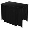 vidaXL 3-tlg. Bistro-Set mit Auflagen Poly Rattan Schwarz Produktbild-Vorschau 7