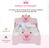 HOMCOM Lit Enfant - lit d'enfant Design Princesse Motif Voir les images du produit 6