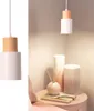 "KIRA" suspension en métal blanc et bois - style scandinave Voir les images du produit 1