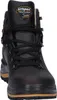 A close-up, front-facing view of a brown hiking boot. Produktbild-Vorschau