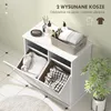 Szafka na pranie HOMCOM, szafka łazienkowa z 2 koszami na Podgląd zdjęcia produktu 4