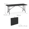Set da giardino pieghevole Relaxdays, set da birreria da 3 Anteprima dell’immagine prodotto 4
