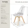 Chaises de salle à manger FRÉDÉRIQUE style scandinave - Voir les images du produit 6