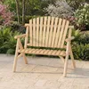 Banc de jardin 2 places COSTWAY en bois, banc en bois Voir les images du produit 2