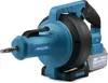 A cordless drain cleaning machine with a coiled snake attachment. Podgląd zdjęcia produktu