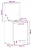 vidaXL Cassapanca portaoggetti in rovere Sonoma 40 x 40 x Anteprima dell’immagine prodotto 7