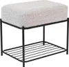 Housecraft Living Milou Sitzhocker Rechteckig Grau Produktbild-Vorschau 2