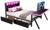 Gaming-Plattformbett 140x200 cm mit LED-Kopfteil, Produktbild-Vorschau 4