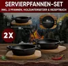 GUSSKÖNIG Gusseisen Grillpfännchen für Grill (2er Set) mit Produktbild-Vorschau 2
