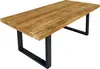 Esstisch 180 x 90 cm Libro, Mangoholz massiv & raue Produktbild-Vorschau 2