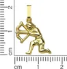 V Anhänger Sternzeichen Schütze 585/- Gold 1,8cm gelb Produktbild-Vorschau 2