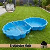 BigDean XXL Wassermuschel Sandmuschel Sandkasten 2-teilig Produktbild-Vorschau 2