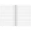 An open notebook showing ruled pages. Voir les images du produit