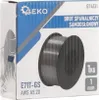 The image shows the packaging of a spool of welding wire. The packaging is a cardboard box with product information and branding. A spool of black welding wire is prominently displayed on the front of the box. Náhled obrázku produktu