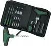 A Bosch tool set is laid out in a black case, with some tools outside the case. Podgląd zdjęcia produktu