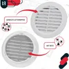 KOTARBAU® Grille d'aération 100 mm Rond Bride Blanc Voir les images du produit 6