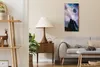 Küche Wohnzimmer Wand Leinwand Uhr 30x60 Malerei Abstrakte Produktbild-Vorschau 3