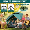 Campingzelt, Pop-up Zelt, Automatik Wurfzelte, für 3-4 Produktbild-Vorschau 4