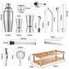 Cocktailmixer, 23-teiliges Barkeeper-Set, Cocktail Shaker Produktbild-Vorschau 2