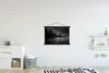 MuchoWow® Textilposter Wald - Nebel - Schwarz - Weiß 90x60 Produktbild-Vorschau 2