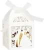 50 Pack Laser Cut Sweet Couple Wedding Favor Boxen, Party Produktbild-Vorschau 1