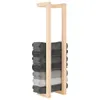 vidaXL Wieszak na ręczniki 23x18x90 cm lite drewno sosnowe Podgląd zdjęcia produktu 12