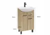 A bathroom vanity with a sink and faucet, with dimensions indicated by text overlays. Podgląd zdjęcia produktu