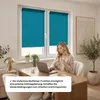 Estika Rollo ohne Bohren - 120 x 220 cm - Cyan - Klemmfix Produktbild-Vorschau 4
