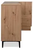 Kommode Ted 120cm 3 Türen - Eiche/schwarz Produktbild-Vorschau 9