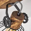 Cotes »Cotes« Deckenlampe, Holz/Metall, Braun/Schwarz Produktbild-Vorschau 3
