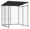 vidaXL Fahrradschuppen 190x190x222 cm Stahl Schwarz Produktbild-Vorschau 1