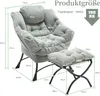 LVHOM Relaxsessel mit Hocker, Armlehnstuhl Fernsehsessel Produktbild-Vorschau 7