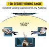 People relaxing and watching a TV with a wide viewing angle. Produktbild-Vorschau