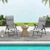 Chaise de jardin COSTWAY avec repose-pieds extensible, Voir les images du produit 2