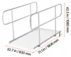 SucceBuy Rollstuhlrampe mit Handläufen, 1806x830x1080 mm Produktbild-Vorschau 8