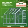 GARDEBRUK® Gewächshaus Aluminium 4,8m² mit Fundament Produktbild-Vorschau 3