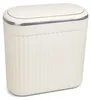 WELLHAUS Mülleimer oval 15L creme Click Deckel schmal Bad Produktbild-Vorschau 4