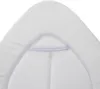 A close-up view of a white padded product with a light gray strap. Produktbild-Vorschau