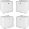 Faltbox 4er Set FLORI 1 in weiß mit Metallösen 32x32 cm Produktbild-Vorschau 1