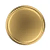 A top-down view of a single gold lid for a jar. Podgląd zdjęcia produktu