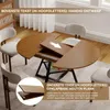Puluomis Uitschuifbare eettafel met opbergruimte, 100-130 Productafbeelding-voorbeeld 3