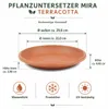 Podstawka pod doniczkę Mira terakota Ø 29cm - okrągła Podgląd zdjęcia produktu 3