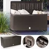 CASARIA® Gartenbox Auflagenbox abschließbar Braun 290L Produktbild-Vorschau 2