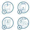 Instructions for using a water filter pitcher. Produktbild-Vorschau