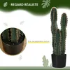 Outsunny Cactus artificiel grand réalisme plante Voir les images du produit 4