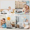 A collage of four images showing a mattress vacuum cleaner being used in different home settings with children and adults. Náhľad obrázku produktu