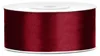 Ruban cadeau satin rouge vin 25m 25mm de large Voir les images du produit 1