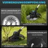 980W Akku Rasentrimmer mit  2*4,0Ah Akkus, 14800U/min Produktbild-Vorschau 4